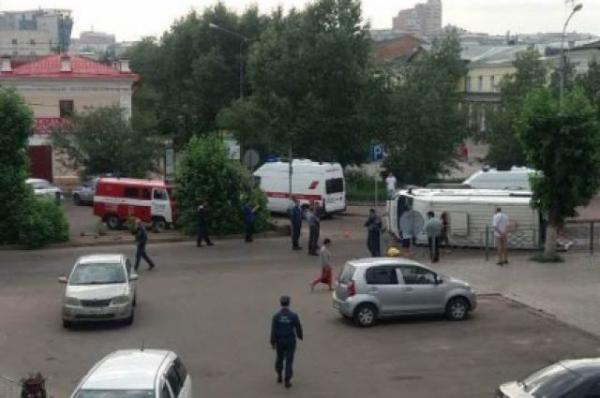 В Улан-Удэ столкнулись два автобуса
