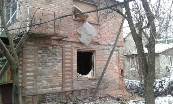 В Горловке обстрелом ВСУ были повреждены 4 дома