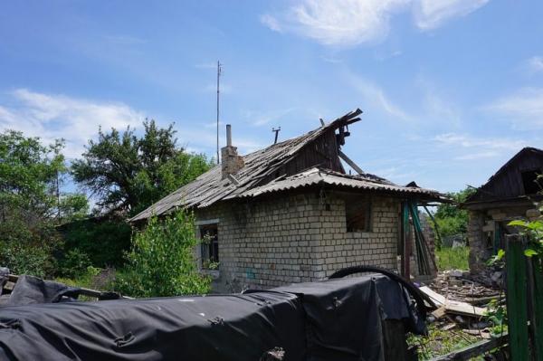 Под огнём киевских карателей повреждён дом в зайцево